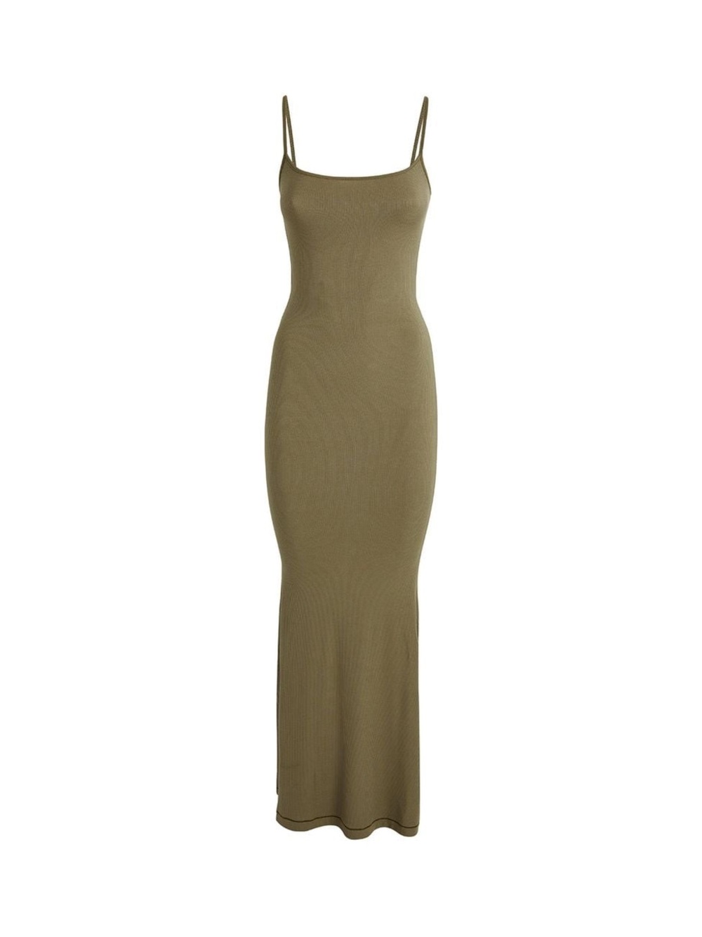 SKIMS Olive Soft Lounge Long Maxi Slip Dress Size Medium - Picture 2 of 7